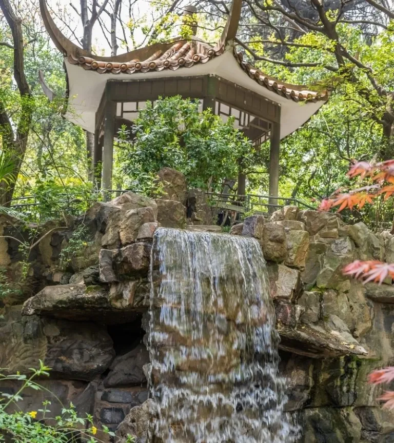 waterfall in Fuxing park, Shanghai