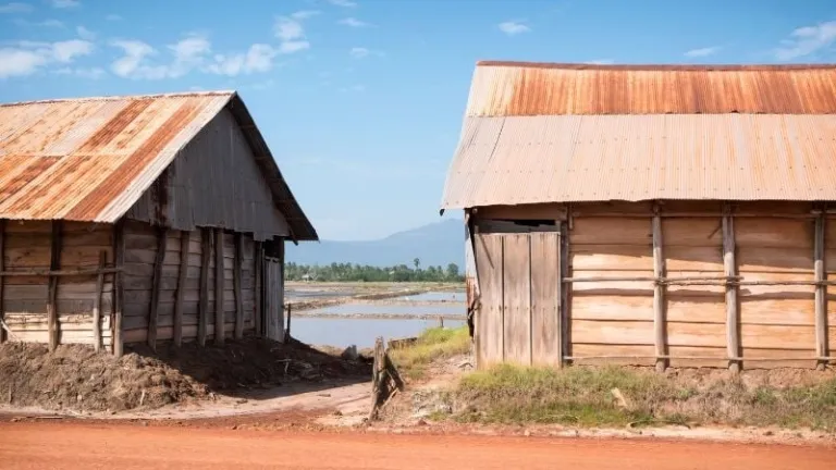 salt flats in Kampot, Cambodia