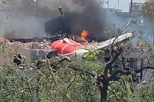 Image for article Air India Flight To London Crashes into Residential Area Minutes After Takeoff