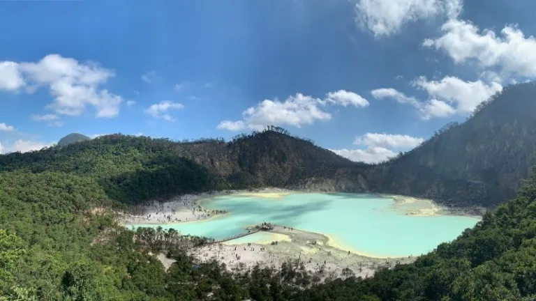 White Crater Lake in West Java