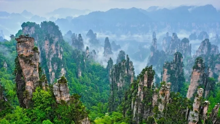 Zhangjiajie stone mountains in China