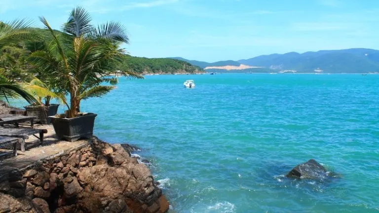 blue sea in Nha Trang