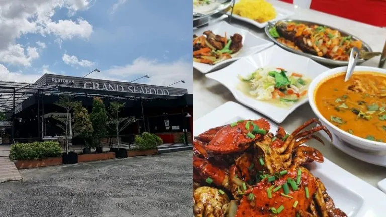 seafood dishes served at restaurant in Johor Bahru
