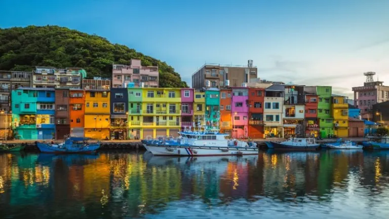 Zhengbin fishing port in Keelung