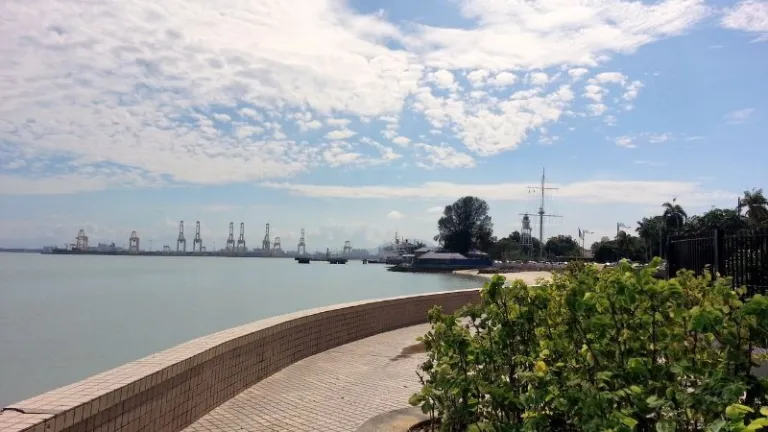 waterfront esplanade in Penang