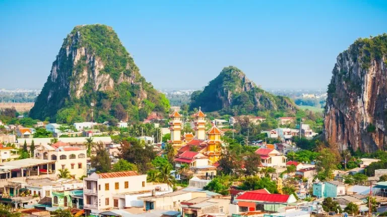 View of Da Nang and the marble mountains