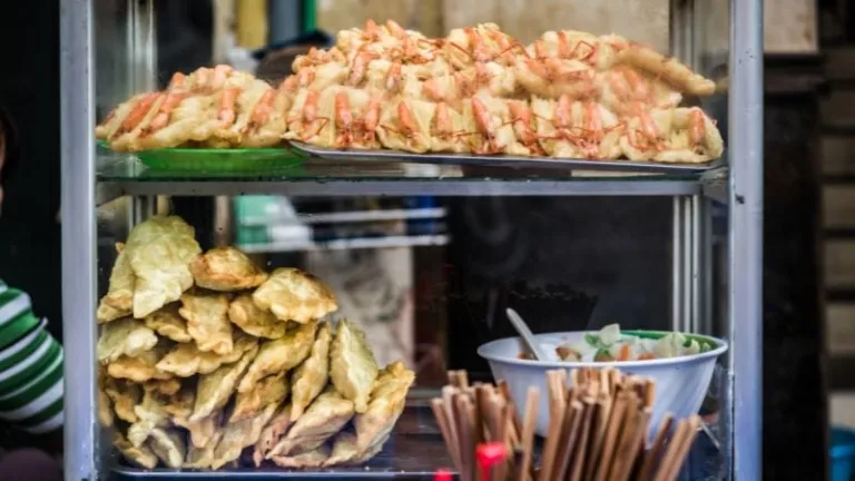 street food stall in Hanoi