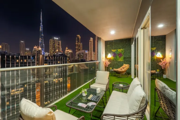 Dubai Airbnb with Burj Khalifa View