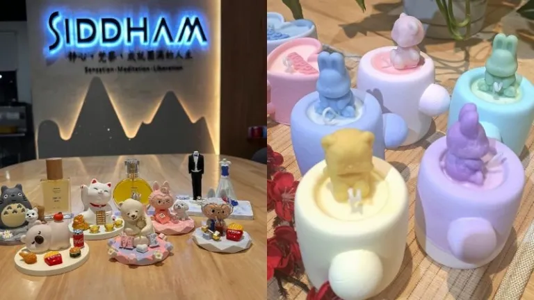 cute figures and candles