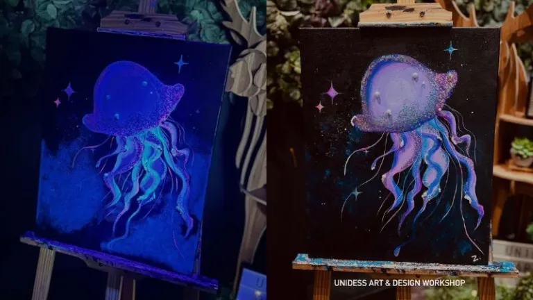 glow in the dark painting