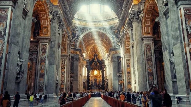inside a basilica