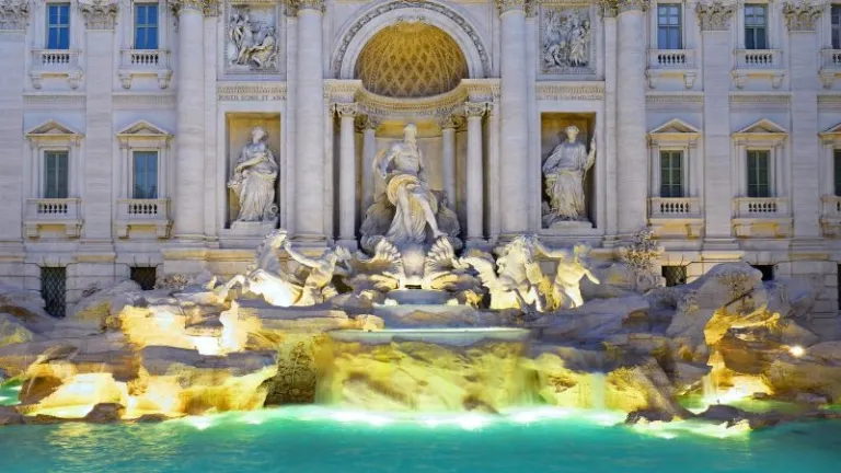 glowing water fountain