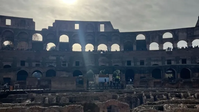 inside of colosseum