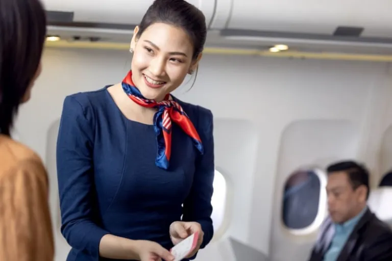 airplane stewardess