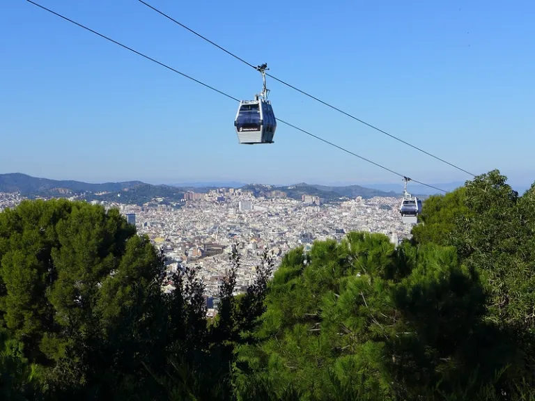 cable car up a hill