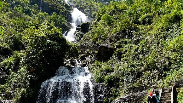 mountain waterfall
