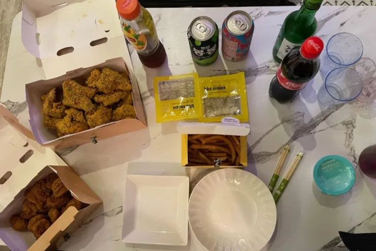 korea supper (chicken and beer)