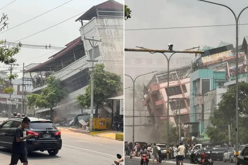 Image for article Myanmar Earthquake: Powerful Tremors Collapse Building in Bangkok