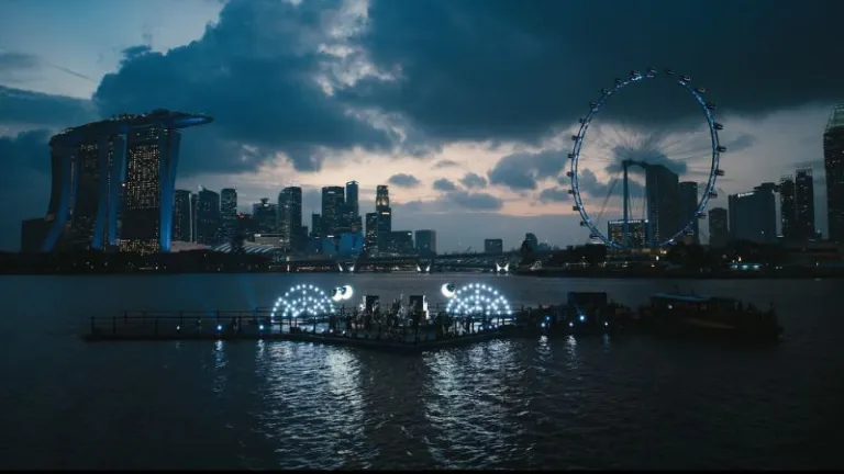 Coldplay man in the moon Singapore