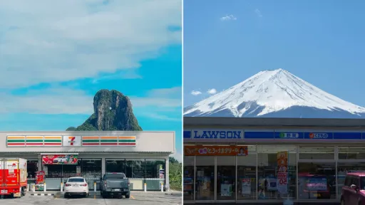 Image for article This Viral 7-Eleven in Thailand Looks Like the Iconic Mount Fuji Lawson Photo Spot