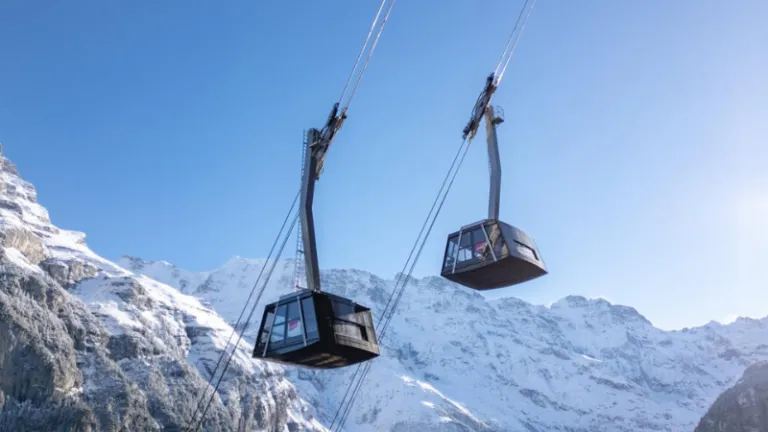 World's Steepest Cable Car Opens in Switzerland's Bernese Alps