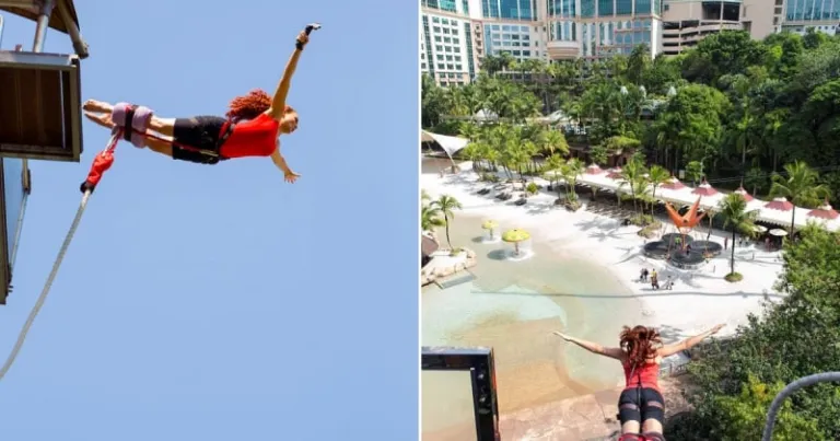 adventures in selangor - bungee jumping at sunway lagoon