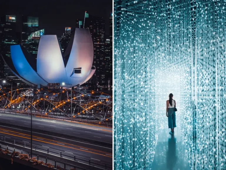 Artscience museum, marina bay, famous things in singapore