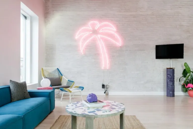 elegant living room of Airbnbs in Chicago