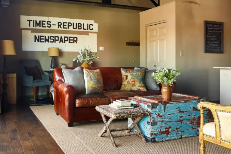 old-school yet stylish setup