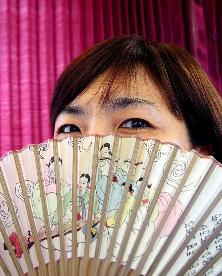 korean folding fan