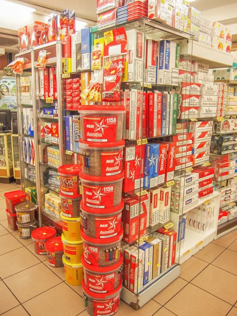 cigarettes, tobacco, liquor