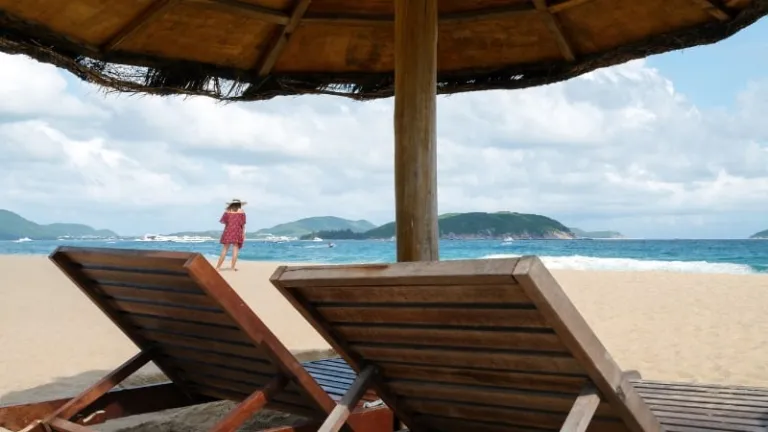 dadonghai beach in sanya, china