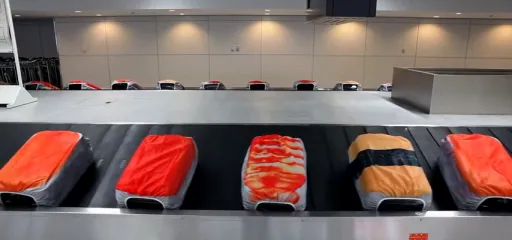 Image for article Giant Sushi Luggages Are Now Being Served On Airport Conveyor Belts