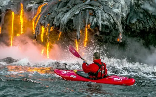 Image for article Lava Kayaking in Hawaii’s Most Active Kīlauea Volcano