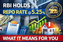 image for article RBI Holds Repo Rate at 5.25%: What It Means for You