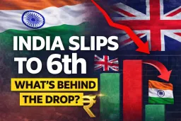 image for article India Slips to 6th: Is Its Third-Largest Economy Dream in Trouble?”