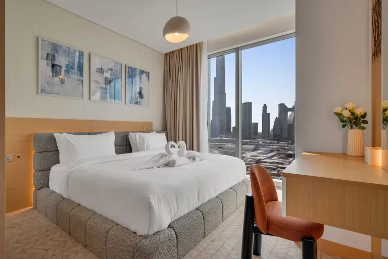 Airbnb in Dubai with Burj Khalifa views