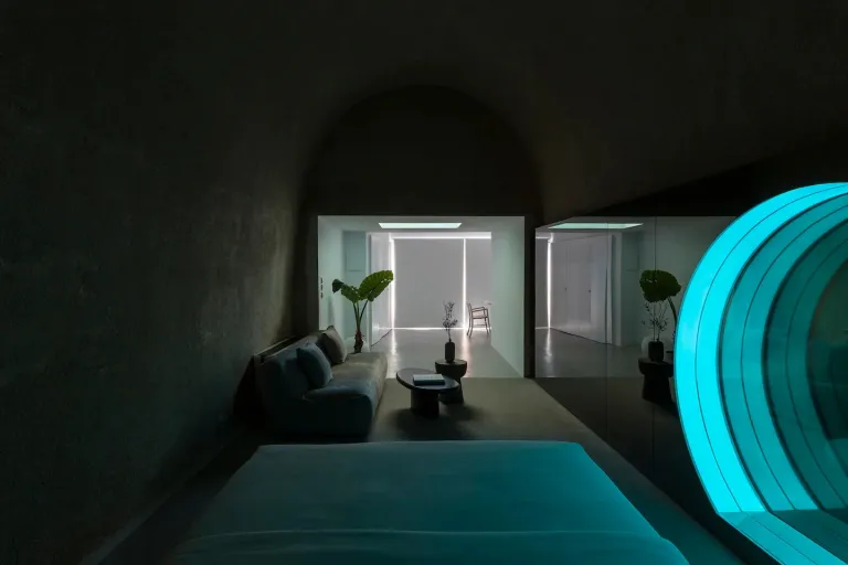 sunset view Airbnb in Santorini 