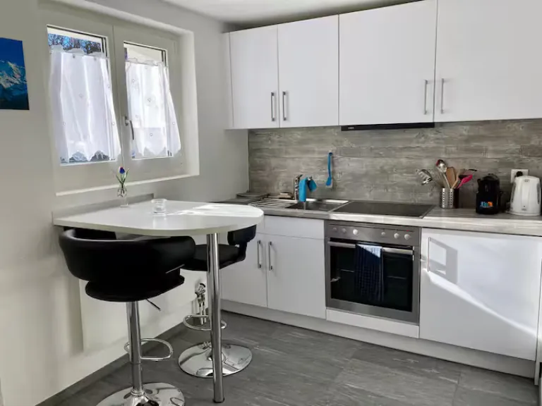 Airbnb in Interlaken Switzerland with mountain views