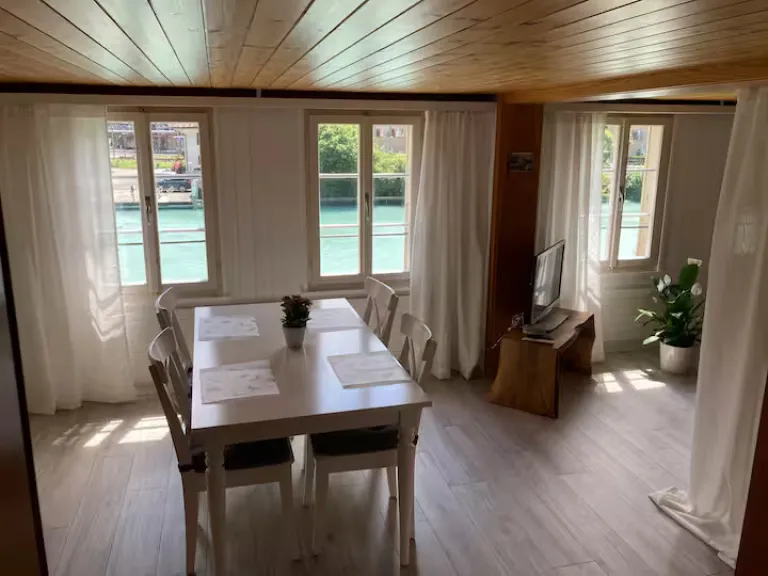 Airbnb in Interlaken Switzerland with mountain views