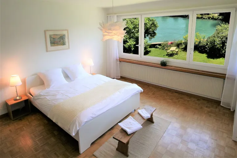 Airbnb in Interlaken Switzerland with mountain views