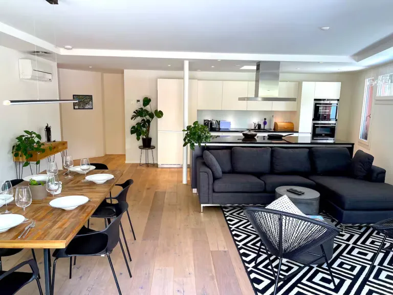 Airbnb in Interlaken Switzerland with mountain views