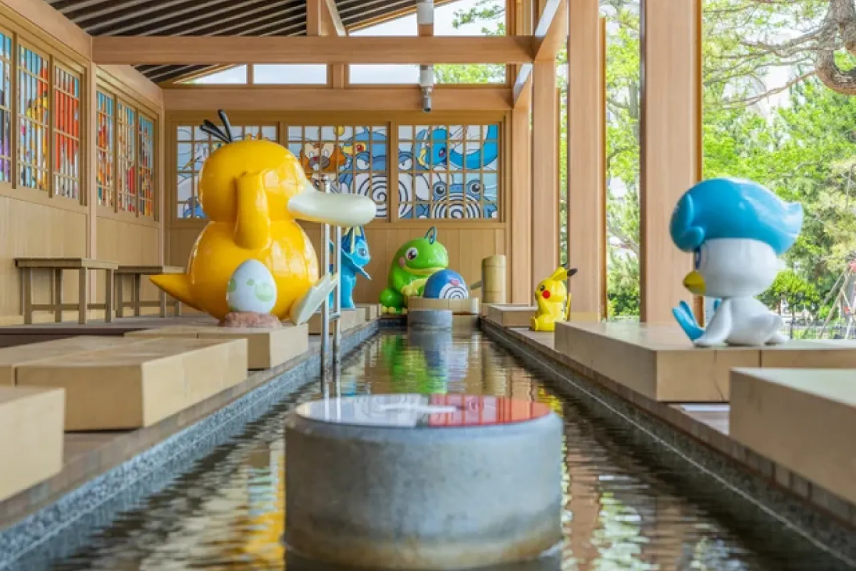 Image for article Japan's Newest Pokémon Attraction Is a Free Footbath in Ishikawa, And It's Open Now