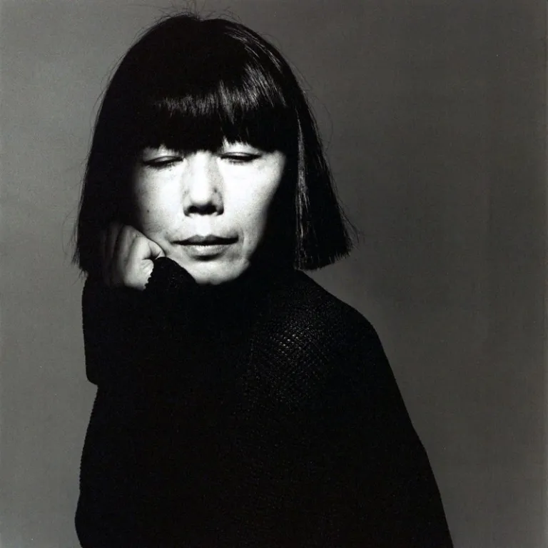 Rei Kawakubo black and white photo