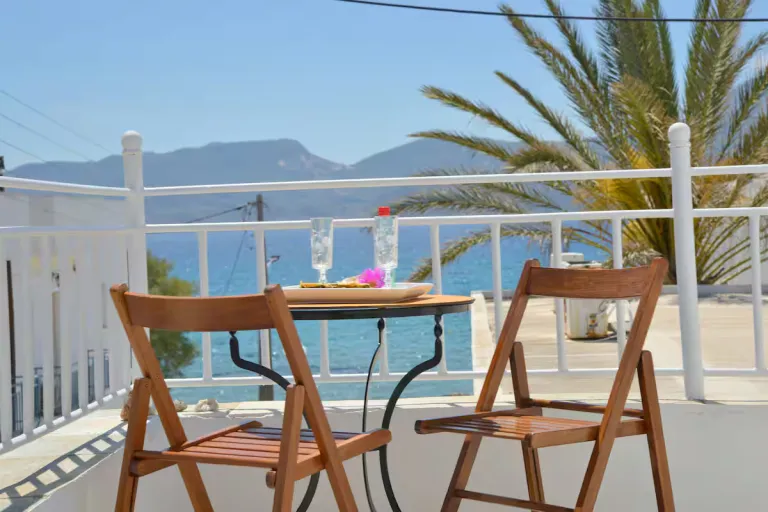 beachfront Airbnb in Milos