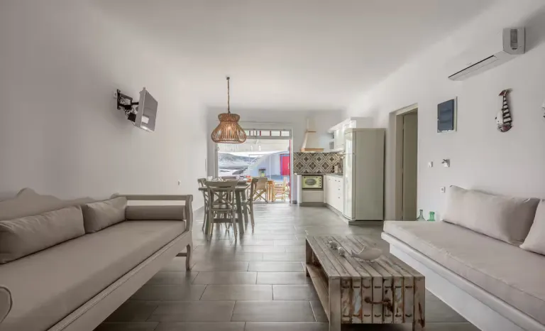 beachfront Airbnb in Milos