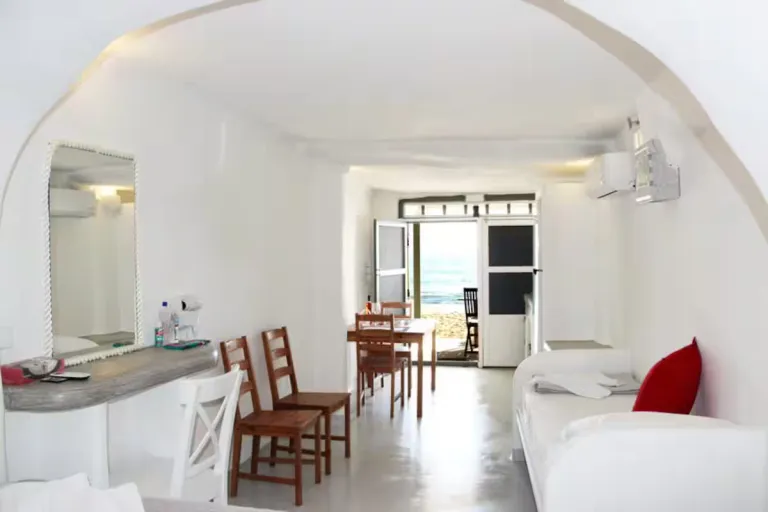 beachfront Airbnb in Milos