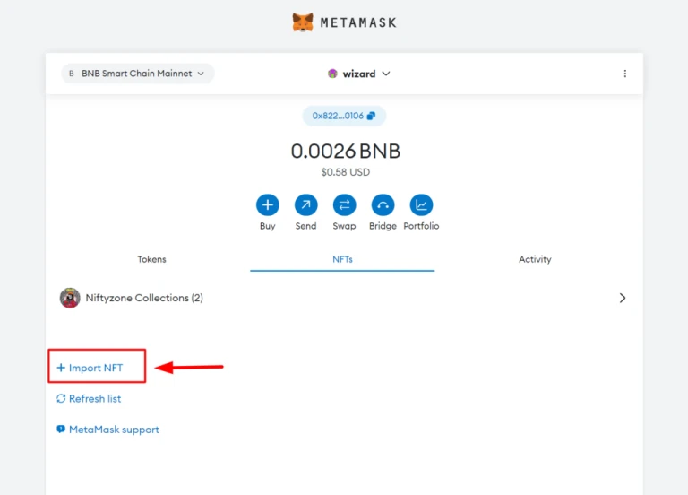 A Guide on How to setup BSC and import NFTs on Metamask