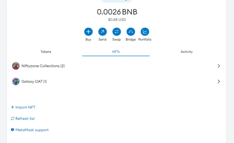 A Guide on How to setup BSC and import NFTs on Metamask