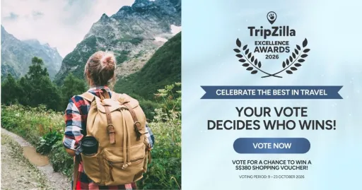Image for article TripZilla Excellence Awards 2026: Vote for Your Favourite Travel Brands and Win SGD380!